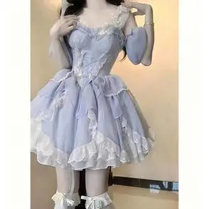 法式奶甜洛丽塔lolita裙子在逃公主裙成人生日小礼服裙