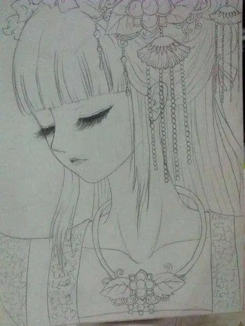 简笔画画法步骤图片温柔可爱的古代女子简笔画古代公主怎么画古代公主