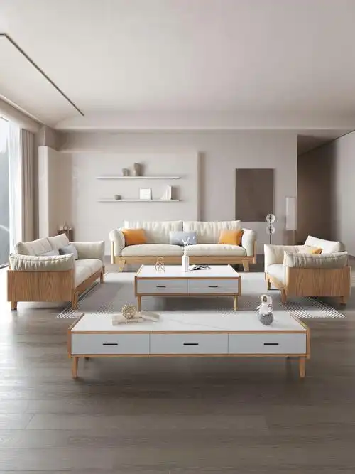 jd-616沙发原木色1 2 3 - 赣州市匠者家具有限公司