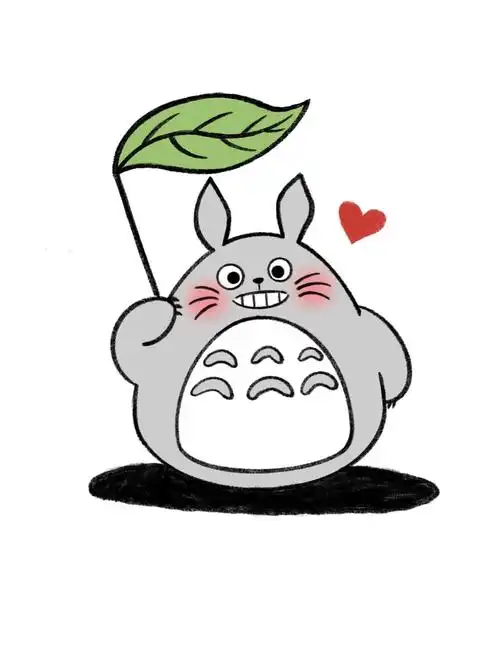 手残党学简笔画附教程73龙猫