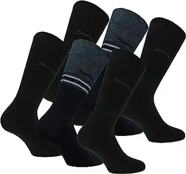 slazenger 6双舒适弹力袜,适合男士中小腿高度,高品质柔软棉质,弹性