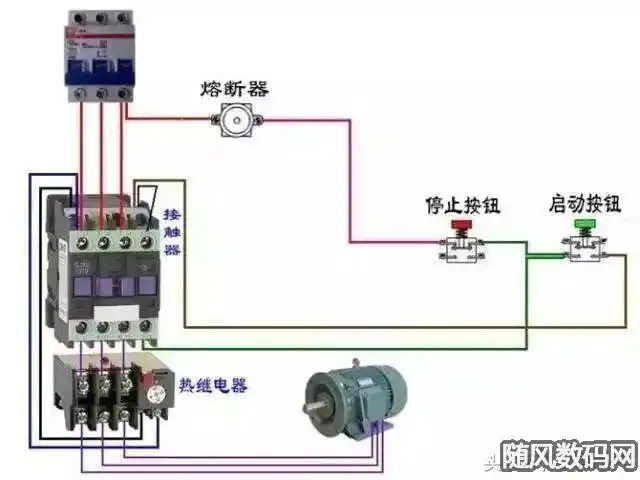 电机接线方法电机控制电路实物接线图大全