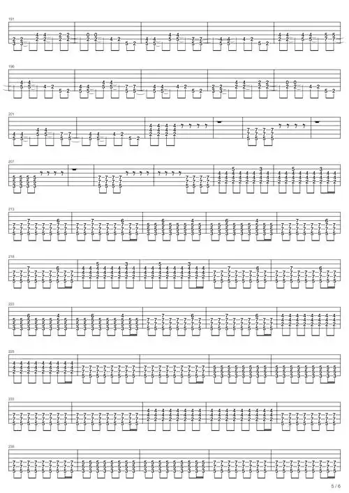 metallicafadetoblack吉他谱