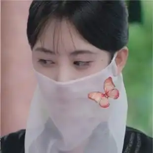 古装帽子面纱斗代笠带斗笠帽古风女薄纱遮脸古代头纱汉服古装面