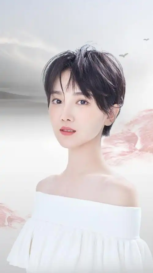 精美壁纸陈小纭标配短发甜美又清爽