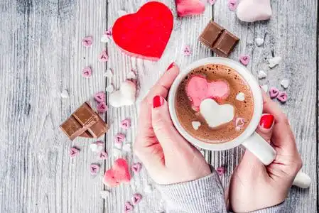 棉花糖的心图片