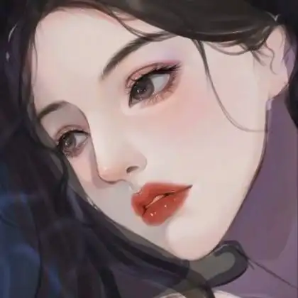 高冷御姐手绘女生头像