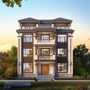 别墅设计图纸四层欧式