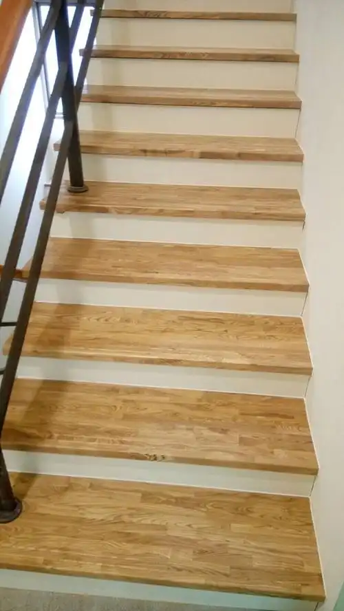 products商品橱窗 楼梯踏板 水曲橡木集成实木踏板 商品明细 料号:hk