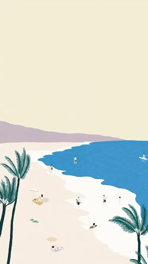 小清新简约插画图片手机壁纸