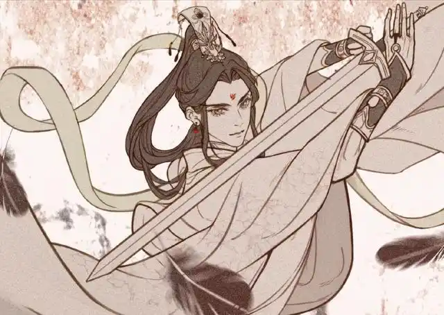 郎千秋初次登场时谢怜在看到他后"微微一愣",之后还有"你就是那位飞升