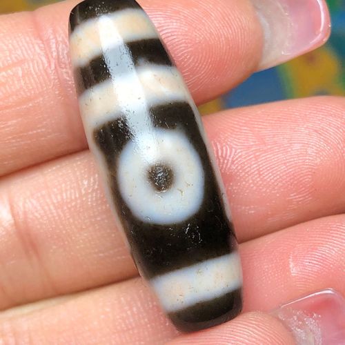 台湾回流老料高油包浆满朱砂两眼天珠项坠吊坠挂件民族风男女配饰