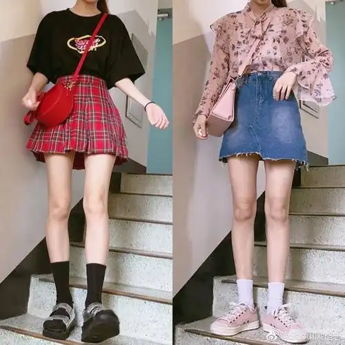 学院风短裙搭配适合活泼可爱的学生党