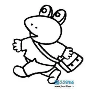 动物唱歌的模样儿童画简笔画