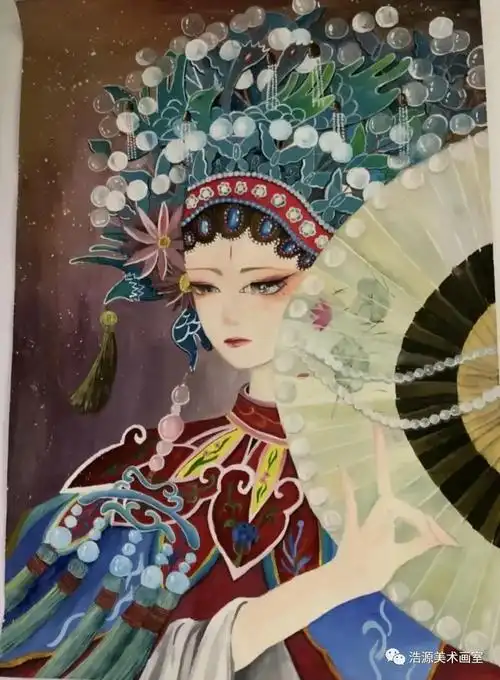 中国传统文化——京剧儿童画