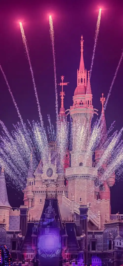 上海迪士尼2020年烟花壁纸