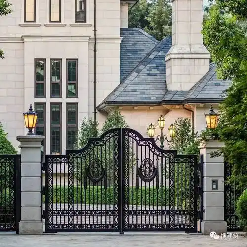 100套 | 高端小区的"铁艺大门",多了一份古朴,典雅!