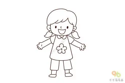 我的朋友简笔画 我的朋友简笔画女生