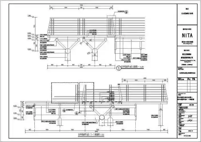 某公园钢结构空中木栈道全套施工图纸