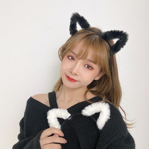 少女猫耳朵发箍可爱超萌网红秋冬头饰毛绒发卡发饰