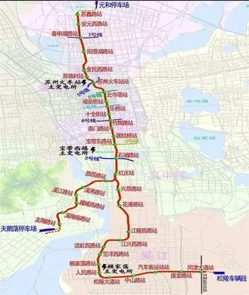 苏州轨道交通4号线线路图