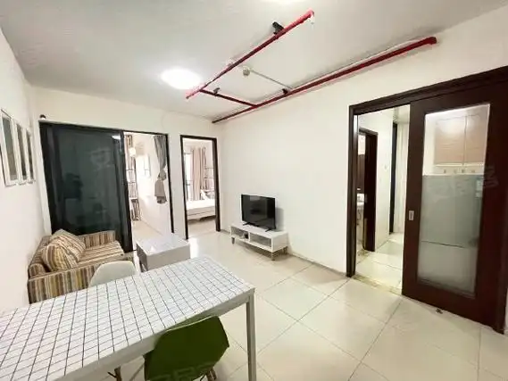 海傍地铁站b出口超大两房一厅物美价廉 可做员工宿舍出租房源真实图片