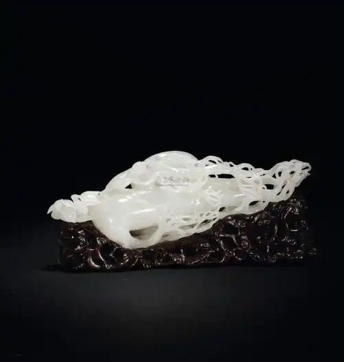 1176 白玉雕人生如意