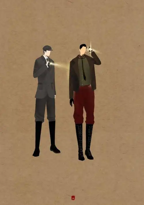 【手绘/插画/漫画】呼葱觅蒜无脸古风图集:老九门