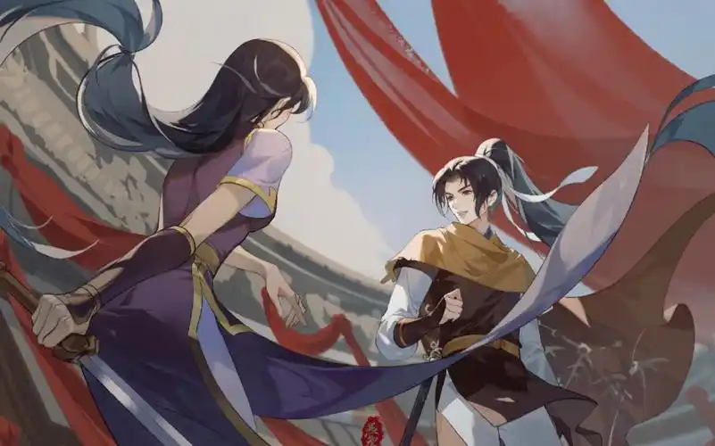 燕知白|绘画过程|李逍遥x林月如比武招亲