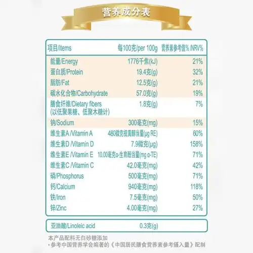 蒙牛铂金装多维高钙中老年奶粉400g袋装 成人营养牛奶粉 无蔗糖