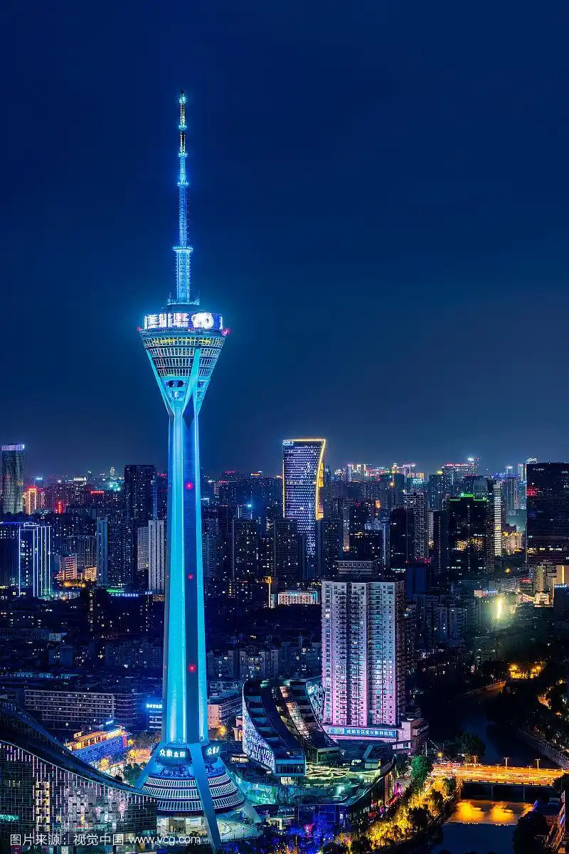成都电视塔夜景