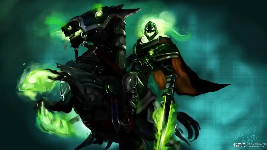 手绘练习-亡灵骑士