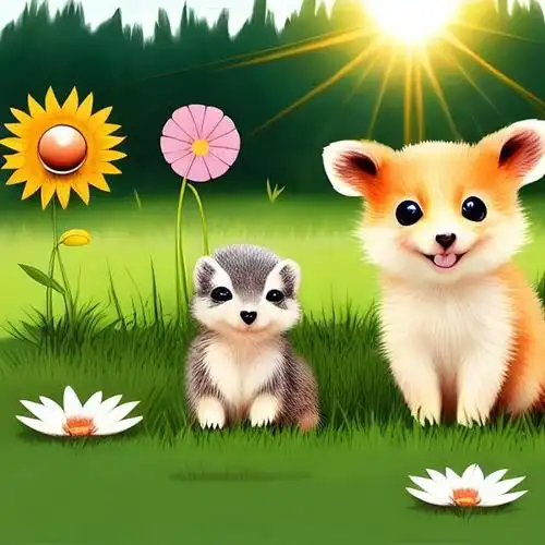 萌萌的小动物也是小朋友的心头爱,为宝宝收藏起来,让他们的画册更丰富