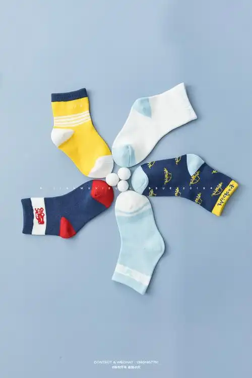 儿童袜子摄影 男童女童袜子静物平铺创意摆拍拍摄