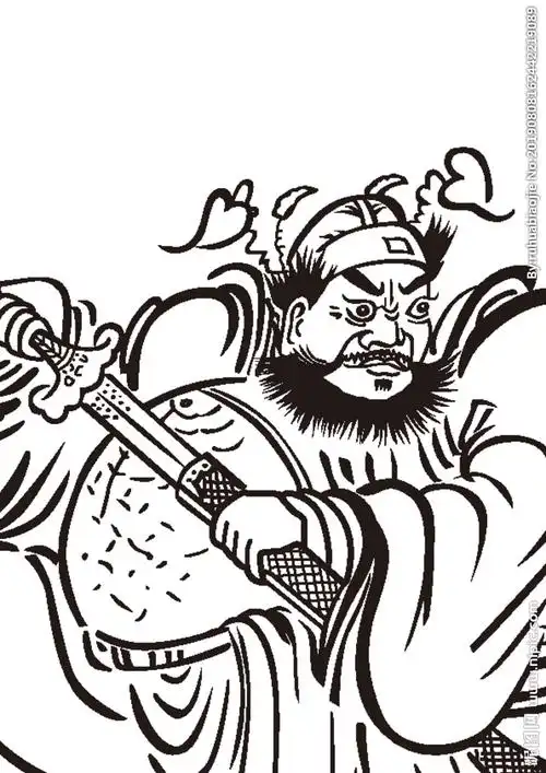 钟馗矢量高清图