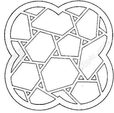 简笔画标志镂空镂空云简笔画一张镂空画看到美妙的春天 用镂空的简笔