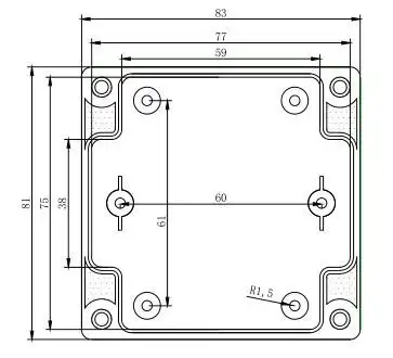 出口pc防水盒 86型接线盒 abs塑料防水盒f25-t