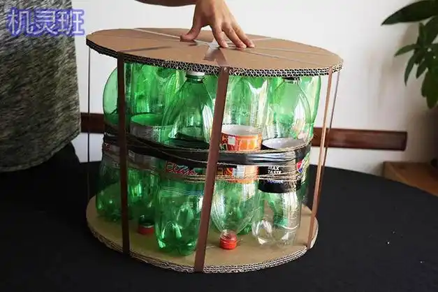 塑料瓶废物利用手工制作凳子(步骤图解)