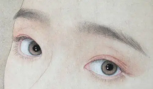 国画人物线描五官之眼睛