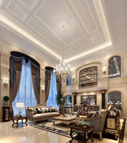 600㎡欧式豪华别墅豪宅装修案例_效果图_土巴兔装修网