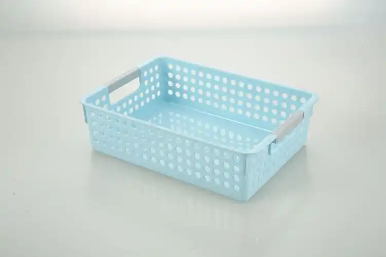 日式可叠加收纳筐塑料幼儿园玩具书籍整理置物篮零件收纳篮厂家