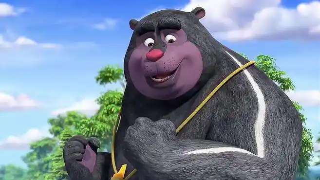 熊熊乐园:大黑熊老师教捷豆豆武术表演,捷豆豆做不好,伤心了