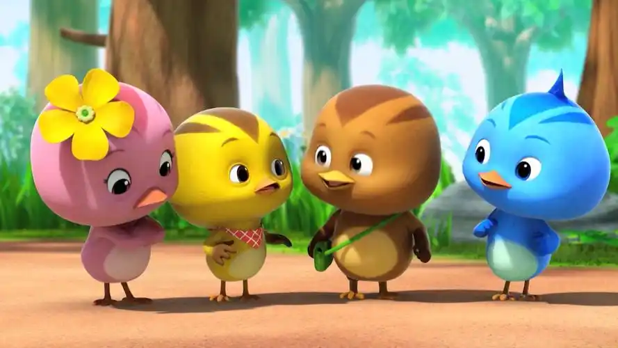 萌鸡小队太棒了在飞鼠的带动下小萌鸡学会了飞翔