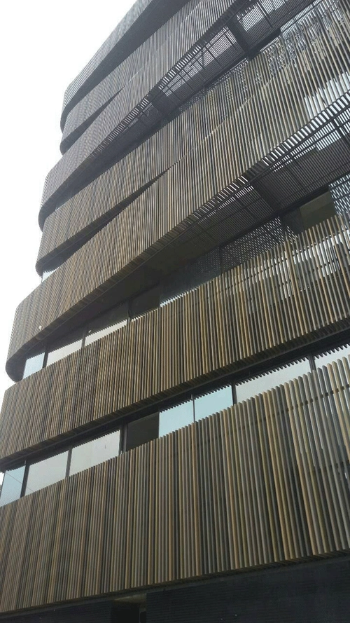 外墙铝格栅,外墙装饰铝格栅,铝格栅