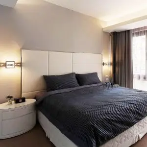 酒店宾馆床头软包床靠背景墙自粘 现代简约卧室背景墙面软包定制