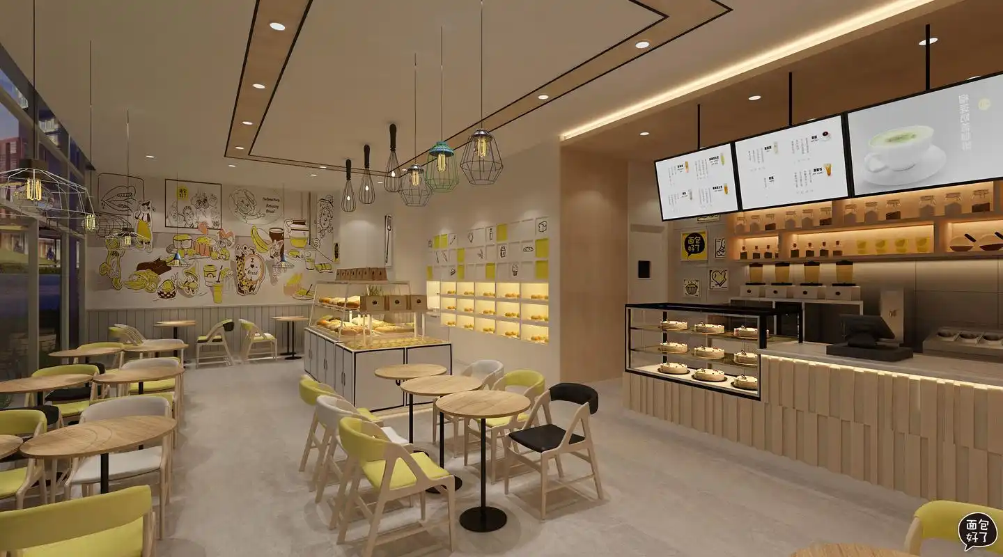 烘焙店/甜品店/蛋糕店/装修设计一站式服务 在烘焙店的装修设计中