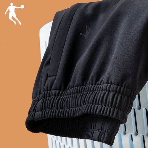 乔丹运动裤男长裤2022春季直筒收口裤子束脚休闲卫裤冬季保暖男裤