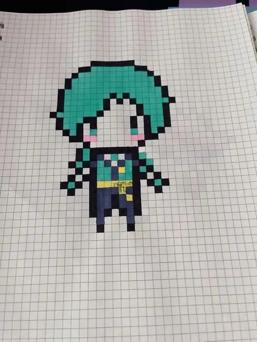 像素画  #像素画教程  #像素画临摹  #网格像素画  #王者荣耀