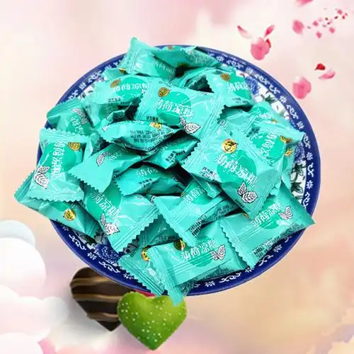 徐福记薄荷凉糖散装500g婚庆喜宴喜糖清凉硬糖传统糖果
