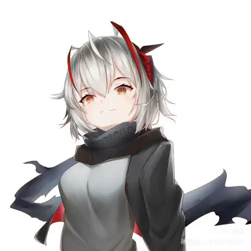 w酱_明日方舟w厚涂平涂日系头像同人绘画作品